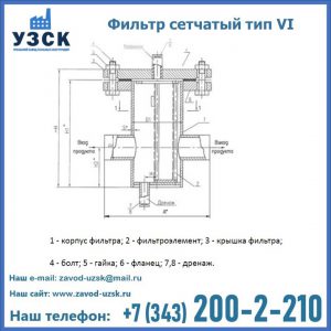 Фильтр сетчатый ФС по Т-ММ-11-2003 в Подольске