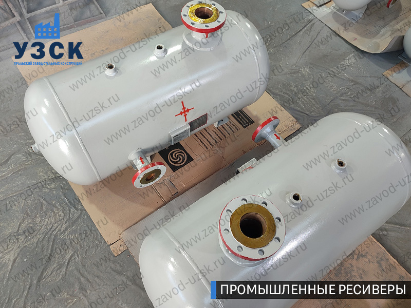 фотография промышленных ресиверовдля газа Подольск